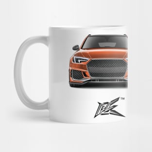 audi rs4 orange Mug